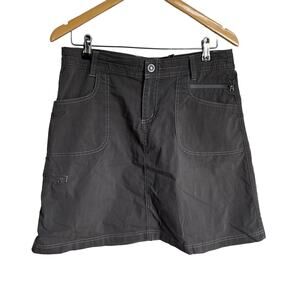 Kuhl Vala A-Line Hiking Outdoors Skirt in Gray